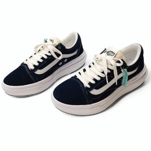 EUC Vans Old‎ Skool Overt CC Pop Color Dress Blues Sneakers Platform Sz. 8M/9.5W